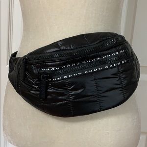 DKNY Synthetic Nylon Panny Pack Black Logo sz S/M